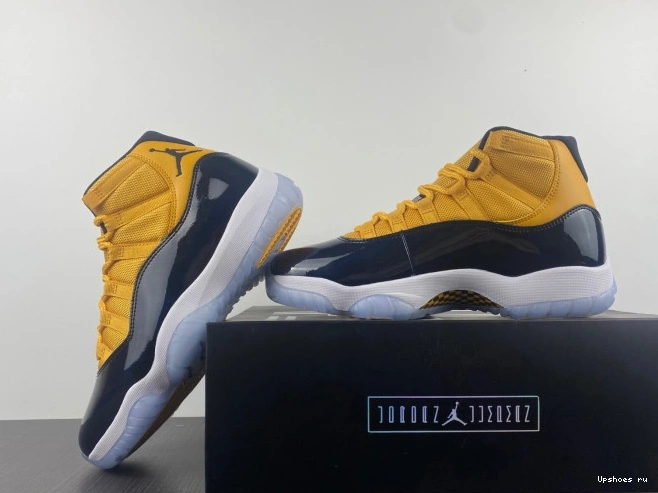 yellow 11 black and Jordan Air 0131